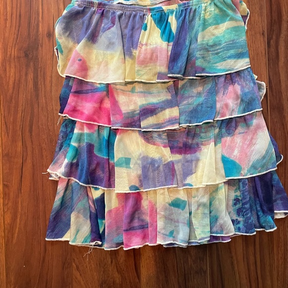 Silence & Noise Ruffled Tiered Strapless Top - Picture 3 of 3